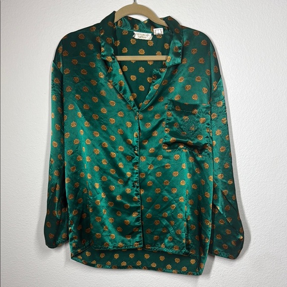 Victoria’s Secret 1993 Satin Pajama Shirt - Picture 1 of 7